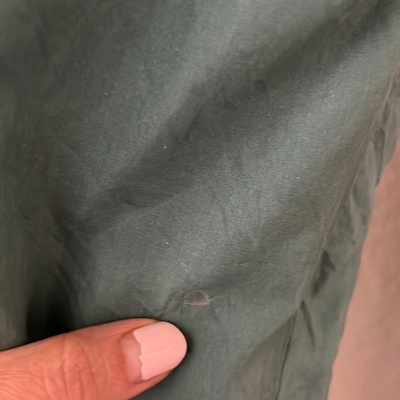 Abvien 100% Silk Women’s Windbreaker Jogger Pants sz S Sage Green. Vintage. - Picture 8 of 9